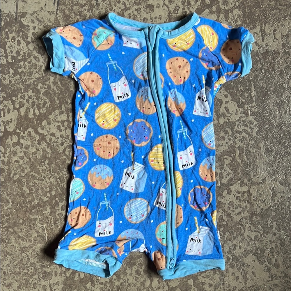 Little Sleepies Milk and Cookies one piece 6-12m